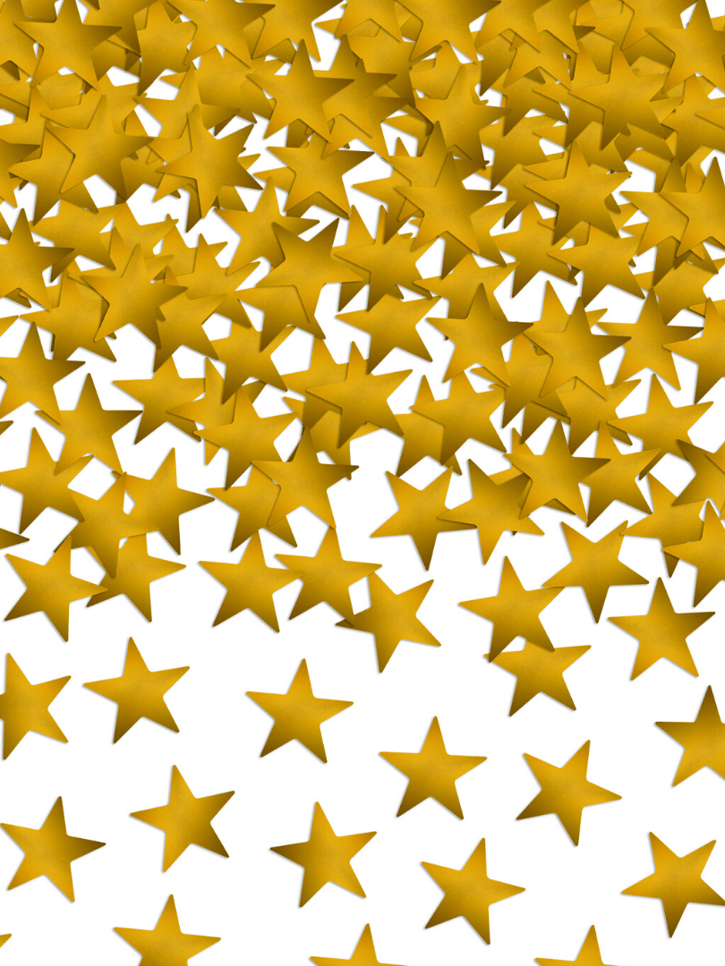 Confettis étoiles dorées - Crealoca