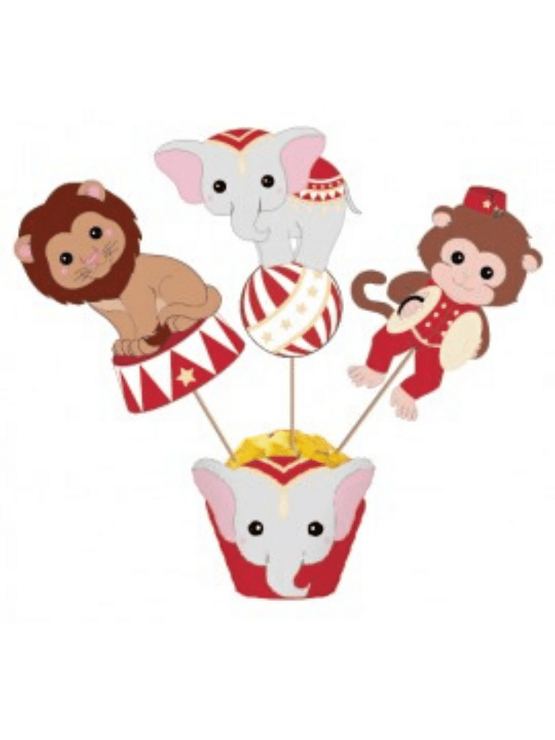  Cake  toppers Cirque  Vintage  x3 Crealoca