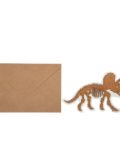 invitation dinosaure en liège + enveloppe
