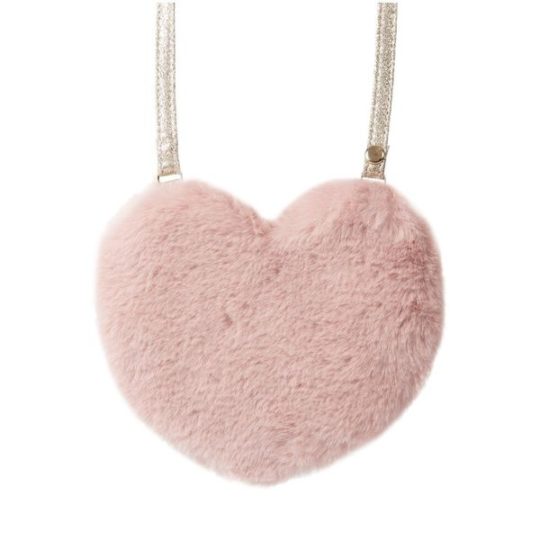 Sac à mains coeur fluffy