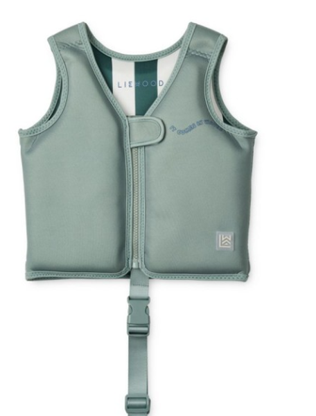 Gilet de Nage flotteur Dove - 15/19kg - It comes in waves/Peppermint, Liewood, Vacances, Eté, Nage, Enfant, Plage, Piscine