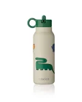 Gourde Isotherme Falk 350 ml - Dinosaurs/Mist, Liewood, Gourde, Enfant, Ecole, Sortie, Stylé