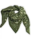 Grand foulard - Amour Khaki, Bindi Atelier, Adulte, Enfant, Foulard, Accessoire