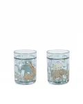 Lot de 2 verres Glitter - Safari, Konges Slojd, Verre, Boire, Enfant, Pratique, Indispensable