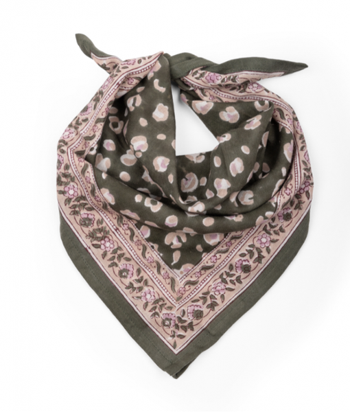 Petit foulard - Bengal Khaki, Bindi Atelier, Foulard, Accessoire, Enfant, Adulte, Tenue