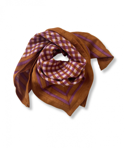 Petit foulard - Tara Havane, Bindi Atelier, Enfant, Adulte, Style, Tenue, Foulard