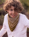 Petit foulard - Tara Khaki, Bindi Atelier, Enfant, Adulte, Style, Tenue, Look