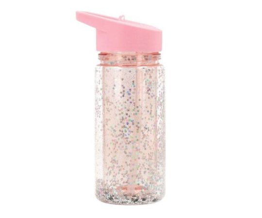 Bouteille avec paille réutilisable - Glitter Stars, Tutete, Enfant, Ecole, Indispensable, Fun, Gourde