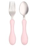 Set de 2 couverts - Rose Pastel, Tutete, Couvert, Enfant, Repas, Apprentissage, Pratique, Beau