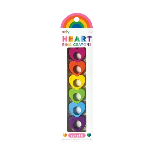 Set de 6 crayons "Heart ring", Ooly, Enfant, Loisir, Coloriage, Dessin, Couleur