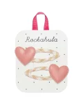 Barrettes Gingham Heart x2, Rockahula Kids, Enfant, Fille, Barrette, En beauté, Accessoire cheveux