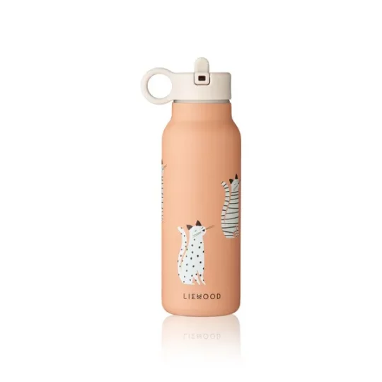 Gourde Isotherme Falk 350 ml - Cat/Tuscany rose, Liewood, Enfant, Ecole, Gourde, Stylée, Indispensable