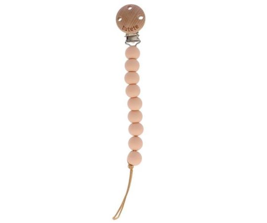 Attache tétine - Pure Peach, Tutete, Bébé, Promenade, Indispensable, Attache tétine, Pratique