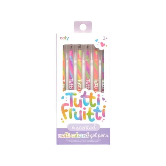 Set de 6 stylos gel parfumés "Tutti Fruitti", Ooly, Enfant, Ecole, Stylo, Parfums