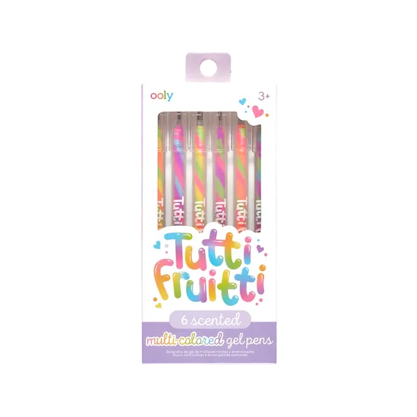 Set de 6 stylos gel parfumés "Tutti Fruitti", Ooly, Enfant, Ecole, Stylo, Parfums