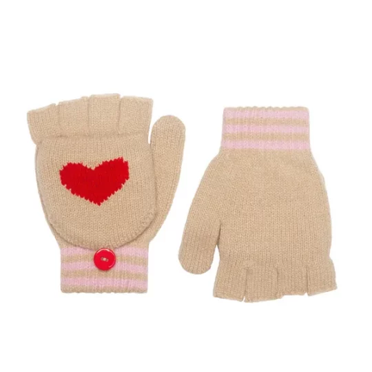 Gant tricot Sweetheart - 3/6 ans, Rockahula Kids, Gants, Hiver, Chaleur, Fille, En beauté