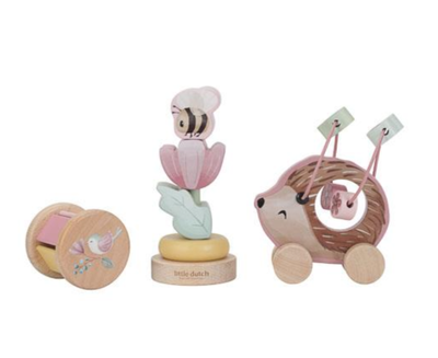 Coffret 3 jeux d'éveil en bois - Fairy Garden, Little Dutch, Enfant, Bébé, Motricité, Eveil, Cadeau