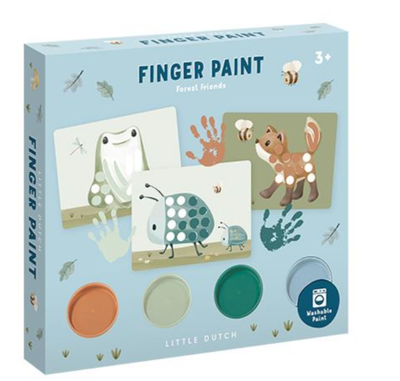 Kit de peinture au doigt - Forest Friends, Little Dutch, Loisir Créatif, Enfant, Imagination, Peinture