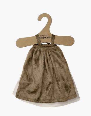 Robe de Fée en panne de velours marron glacé, Minikane, Poupée, Las Amigas, Vêtements, Jeu, Enfant