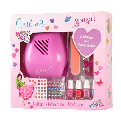 Set vernis à ongle et sèche-ongles, Souza, Fille, Ongles, Manucure, Vernis, Beauté