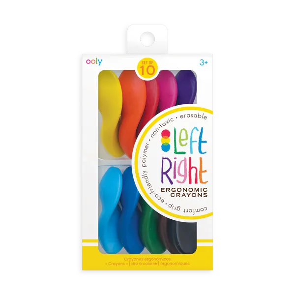 Set de 10 crayons ergonomiques effaçables, Ooly, Enfant, Coloriage, Loisir créatif