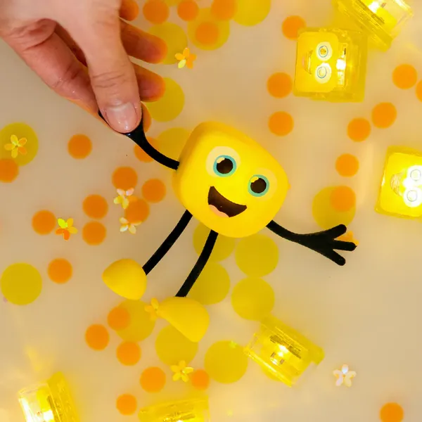 Personnage lumineux pour le bain Jaune - Alex, Glo Pals, Bain, Enfant, Jouet, Lumineux