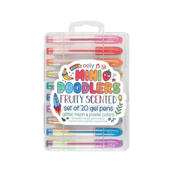 Boite de 20 mini stylos gel parfumés, Ooly, Dessins, Enfants, Parfum, Créativité, Ecole