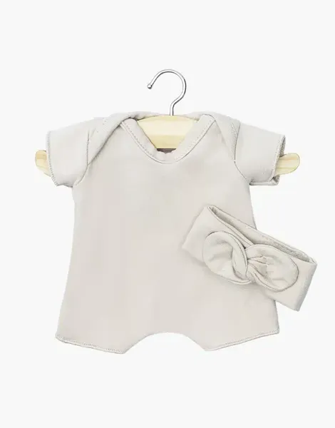 Ensemble Body shorty/Headband en jersey lin, Minikane, Poupée, Babies, Vêtements, Jeu, Enfant