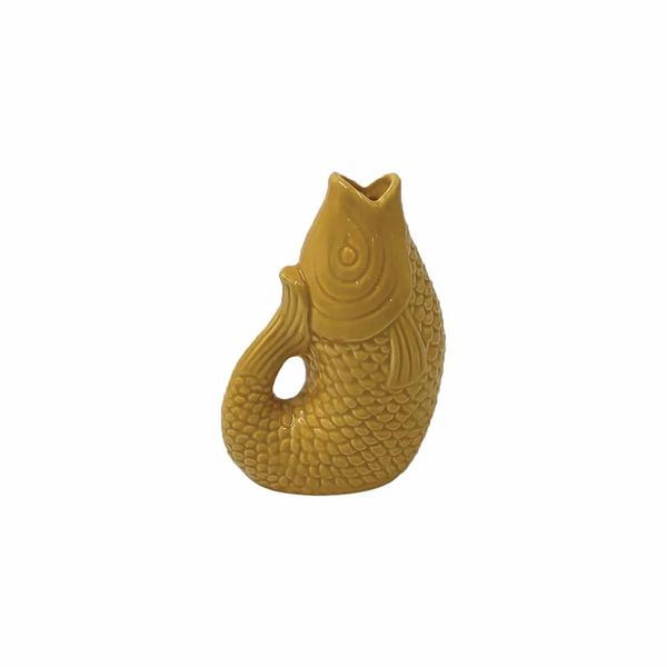 Vase céramique Poisson Safran - Petit modèle - H-12 cm, Opjet, Décoration, Adulte, Idée cadeau